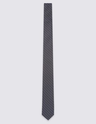 Skinny Fit Micro Brick Plain Tie